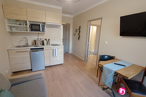 Location de meublé : Cruas / Tricastin: appartement 3 personnes - 1 chambre,parking, Viviers