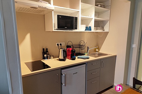 Location pour salarié en déplacement de meublé : TRI/CRUAS : appartement 3 pers, 1 chbre, jardin, parking - Viviers