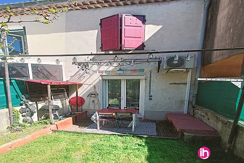 Location de meublé : CRUAS : maison 2 pers - 2 chbres, clim & terrasse - Le Pouzin