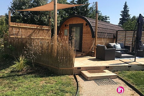 Location de meublé : TRICASTIN/MARCOULE : logement insolite 2 pers,1 chbre, clim, pisicne - Jonquières