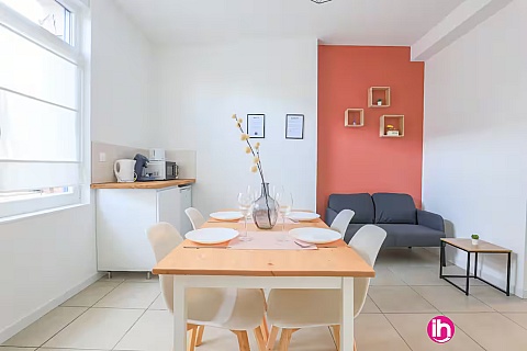 Location de meublé : ARRAS - Apt 1 chambre - Appartement Élégant Arrière Gare d'Arras